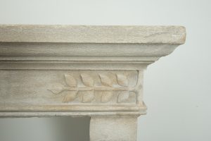 Antique Limestone Fireplace Mantel