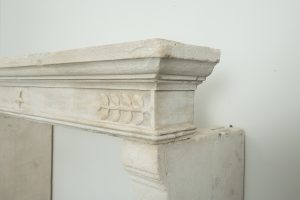 Antique Limestone Fireplace Mantel
