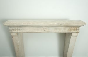 Antique Limestone Fireplace Mantel