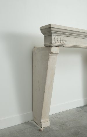 Antique Limestone Fireplace Mantel
