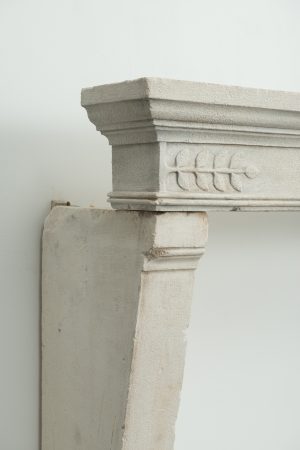 Antique Limestone Fireplace Mantel