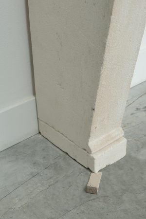 Antique Limestone Fireplace Mantel