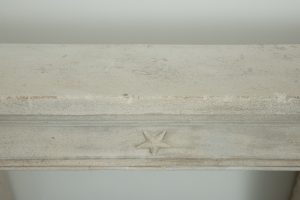 Antique Limestone Fireplace Mantel