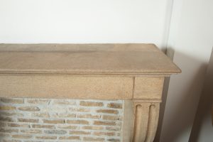 Tall, Elegant Antique Fireplace Mantel