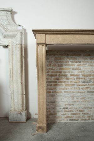 Tall, Elegant Antique Fireplace Mantel