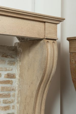 Tall, Elegant Antique Fireplace Mantel