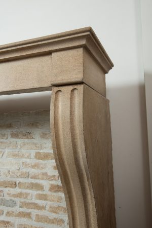 Tall, Elegant Antique Fireplace Mantel