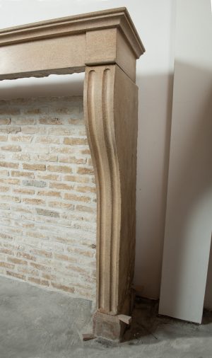 Tall, Elegant Antique Fireplace Mantel