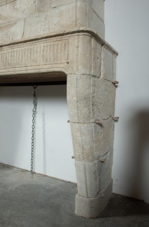 Antique Trumeau Fireplace Mantelpiece