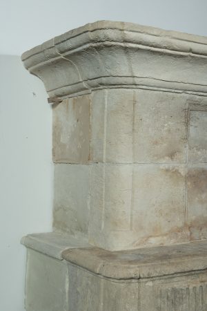 Antique Trumeau Fireplace Mantelpiece