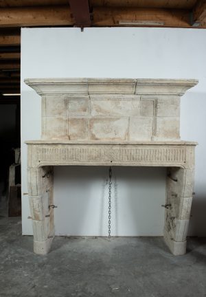 Antique Trumeau Fireplace Mantelpiece