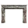 Elegant Breche Marble Louis XVI Fireplace Mantel – French Antique