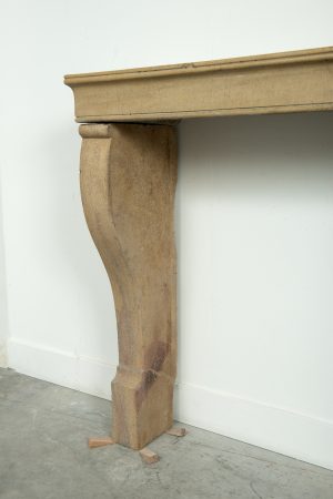 French Limestone Fireplace Mantel