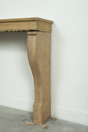 French Limestone Fireplace Mantel