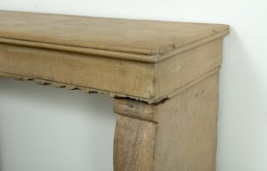 French Limestone Fireplace Mantel