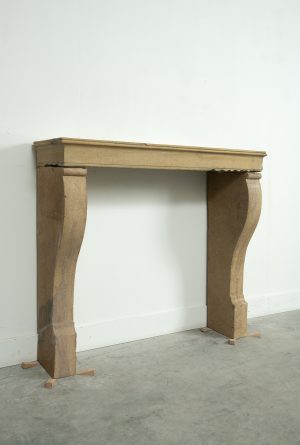French Limestone Fireplace Mantel