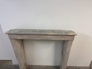 Tall Elegant French Limestone Fireplace Mantel