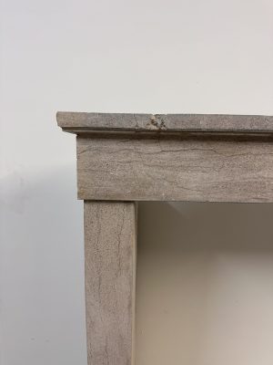 Tall Elegant French Limestone Fireplace Mantel