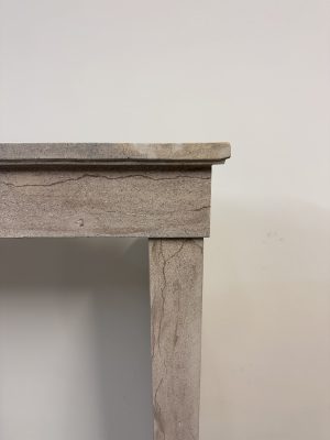 Tall Elegant French Limestone Fireplace Mantel