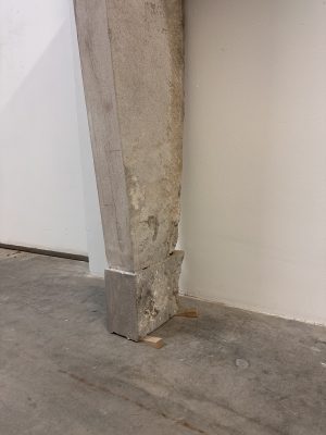 Tall Elegant French Limestone Fireplace Mantel