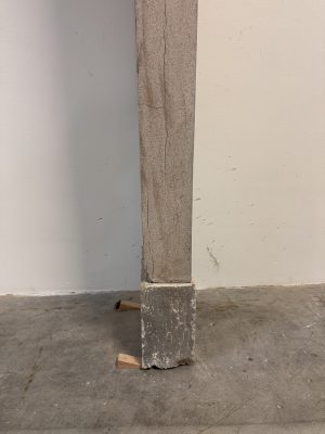 Tall Elegant French Limestone Fireplace Mantel