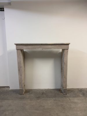 Tall Elegant French Limestone Fireplace Mantel