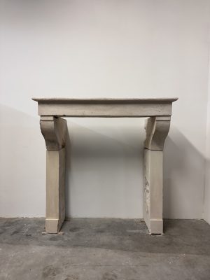 Budget-Friendly Limestone Fireplace