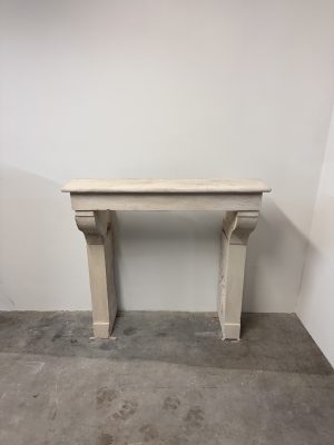 Budget-Friendly Limestone Fireplace