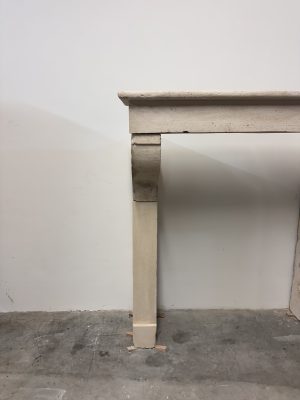 Budget-Friendly Limestone Fireplace