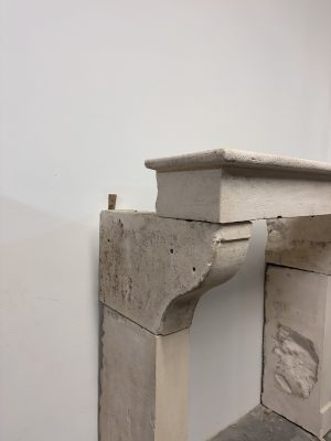 Budget-Friendly Limestone Fireplace