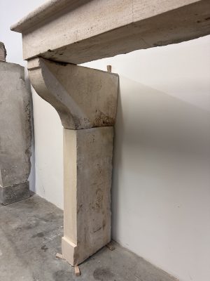 Budget-Friendly Limestone Fireplace