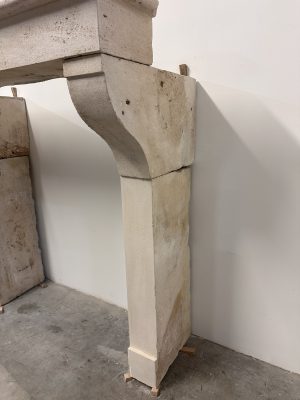 Budget-Friendly Limestone Fireplace