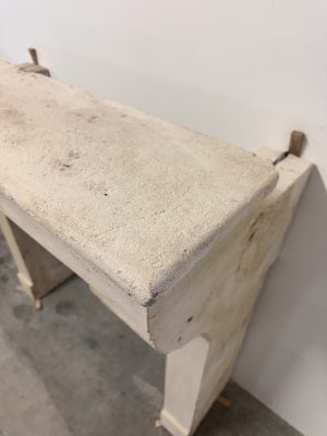 Budget-Friendly Limestone Fireplace