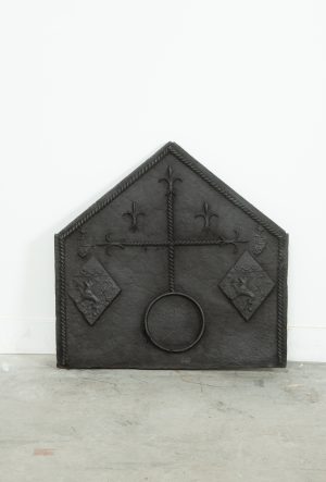 17th C. Heraldic Cast Iron Fireback