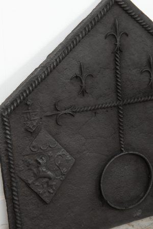 17th C. Heraldic Cast Iron Fireback