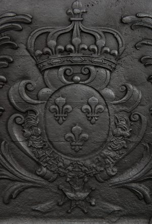 Antique Fireback with Crest