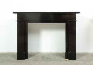 Architectural Black Marble Fireplace Mantel