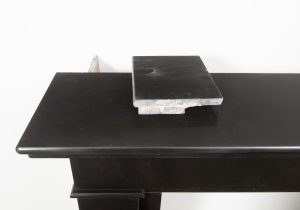 Architectural Black Marble Fireplace Mantel