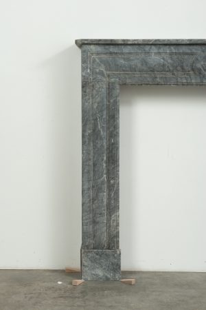 Small Bardiglio Louis XVI Fireplace