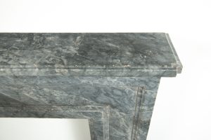 Small Bardiglio Louis XVI Fireplace