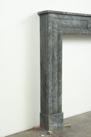 Small Bardiglio Louis XVI Fireplace