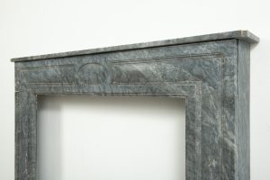 Small Bardiglio Louis XVI Fireplace
