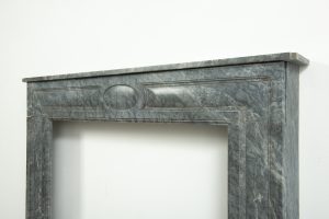 Small Bardiglio Louis XVI Fireplace