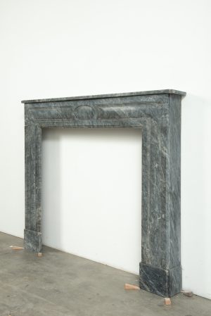 Small Bardiglio Louis XVI Fireplace