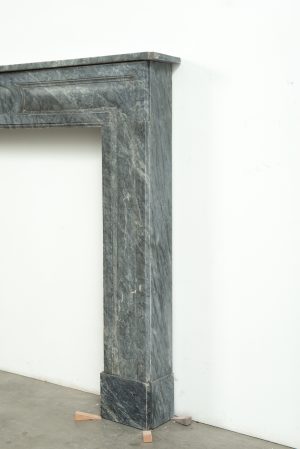 Small Bardiglio Louis XVI Fireplace