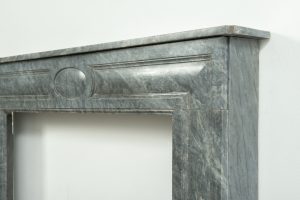 Small Bardiglio Louis XVI Fireplace
