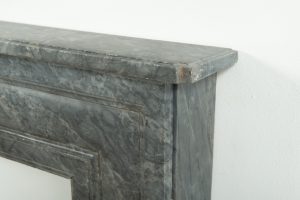 Small Bardiglio Louis XVI Fireplace