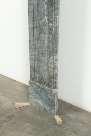 Small Bardiglio Louis XVI Fireplace