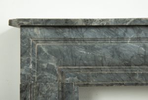 Small Bardiglio Louis XVI Fireplace