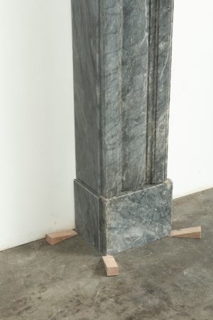 Small Bardiglio Louis XVI Fireplace